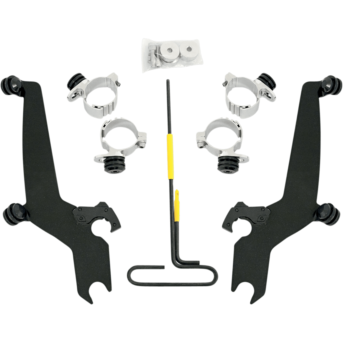 MEMPHIS SHADES Trigger Lock Sportshield Mounting Kit Wide Black MEB8916