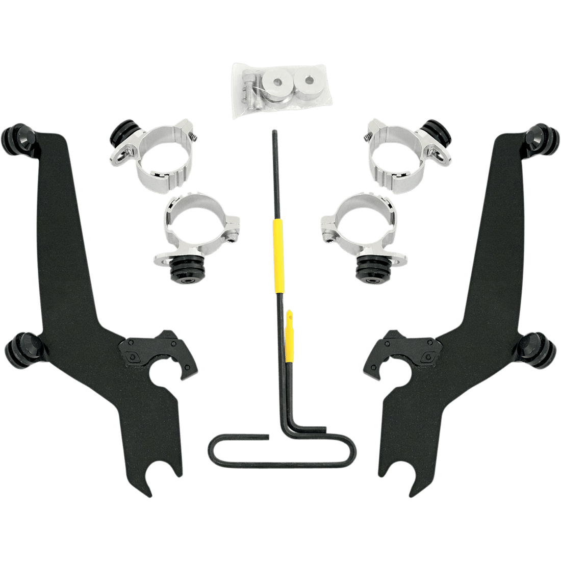 MEMPHIS SHADES Trigger Lock Sportshield Mounting Kit Wide Black MEB8916