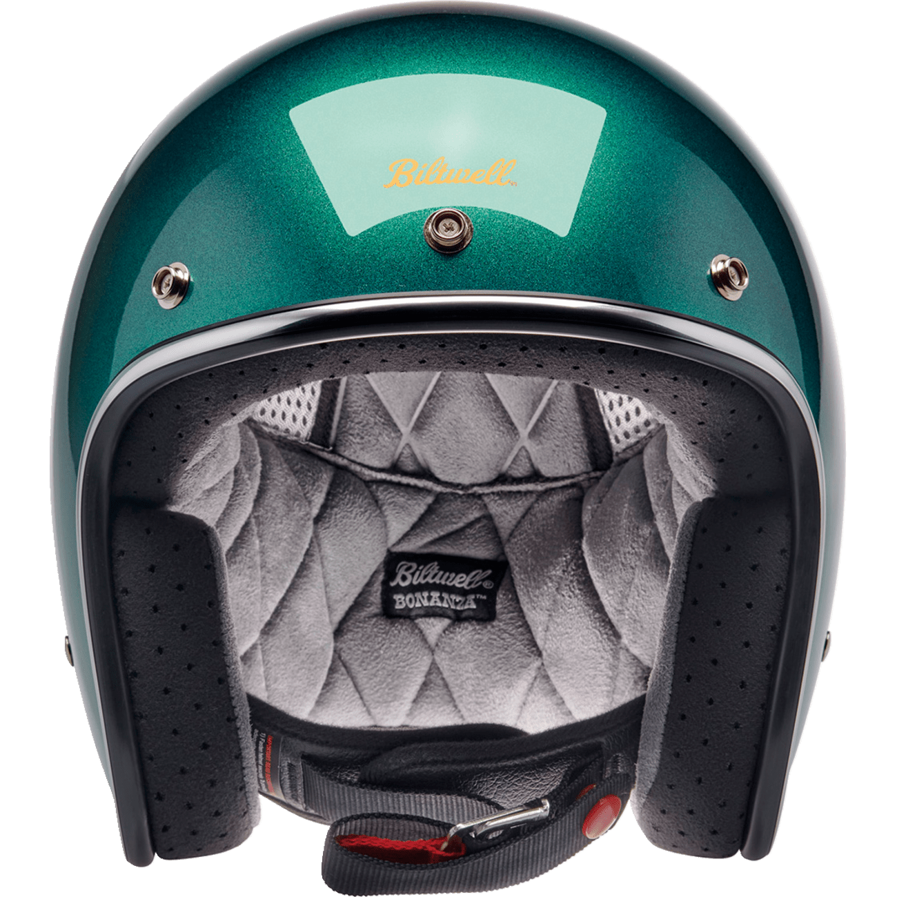 BILTWELL Bonanza Helmet Metallic Catalina Green Medium 1001358203