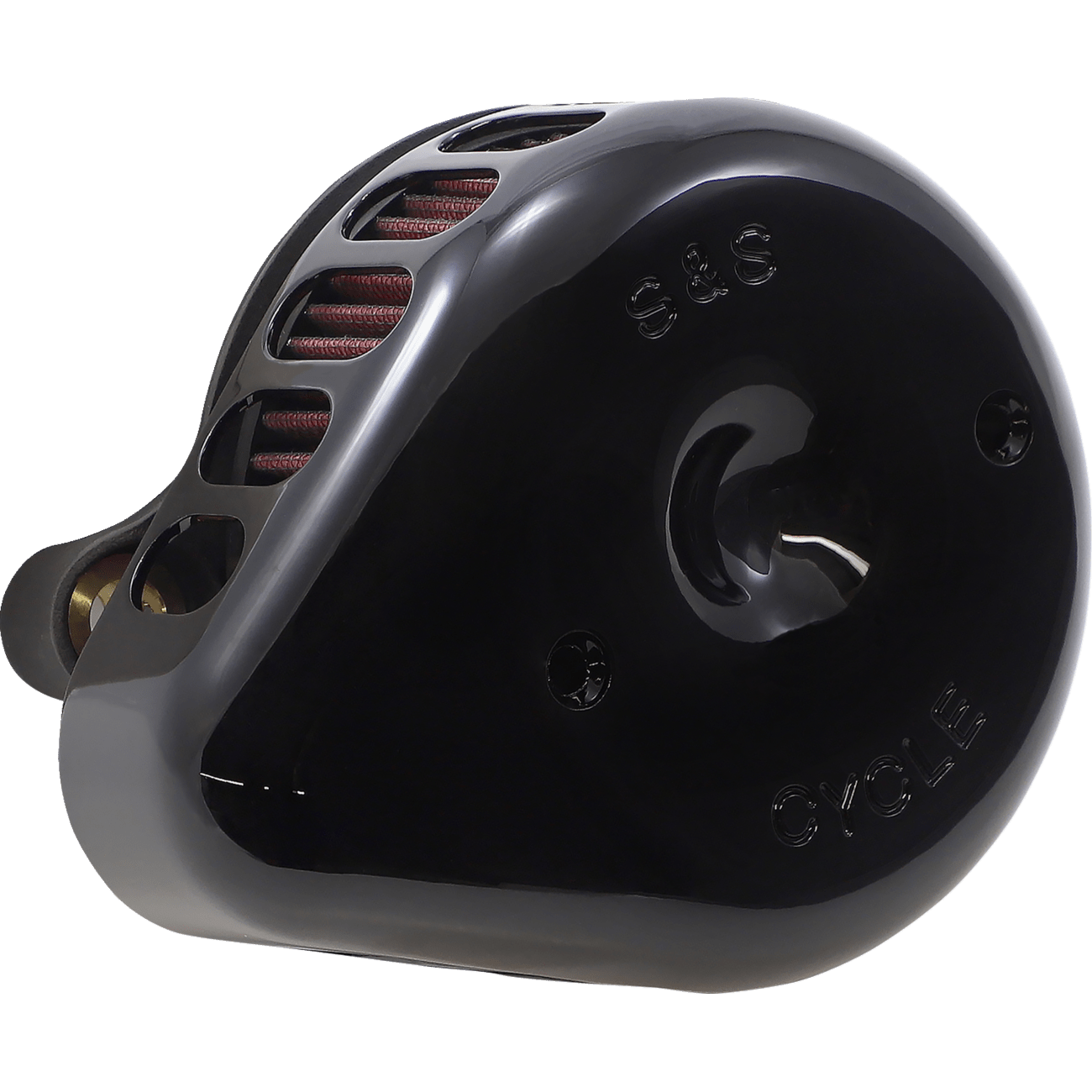 S&S CYCLE Mini Teardrop Stealth Air Cleaner Kit Gloss Black 1700436C