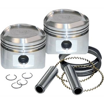 S&S CYCLE Piston Kit for 89" Stroker Kits & Super Stock® Heads 3.5" Standard