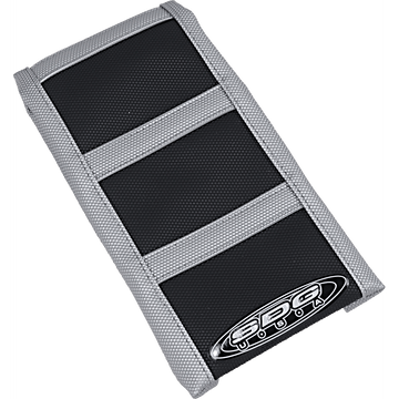 SDG 6-Ribbed Seat Cover Gray Ribs/Black Top/Gray Sides