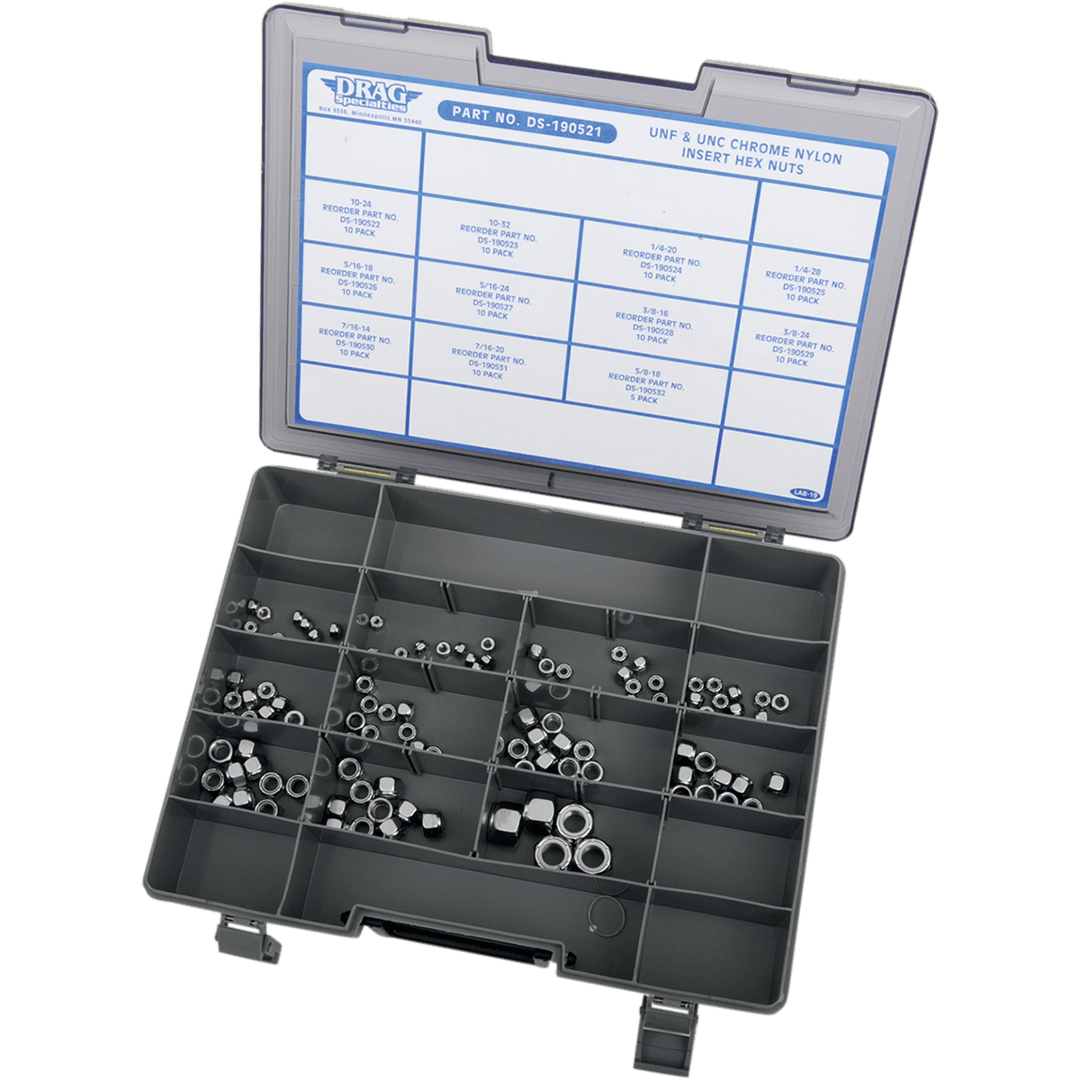 DRAG SPECIALTIES Insert Nut Assortment Nylon