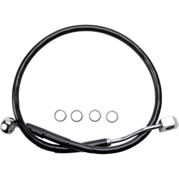 DRAG SPECIALTIES Brake Line Rear ABS Black