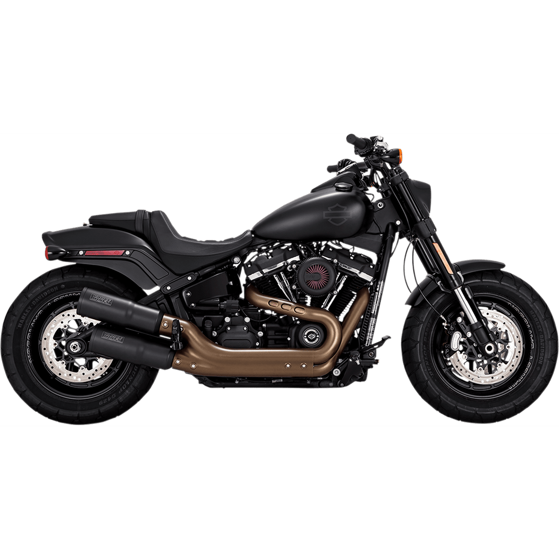 VANCE & HINES Black Hi-Output Mufflers 46547