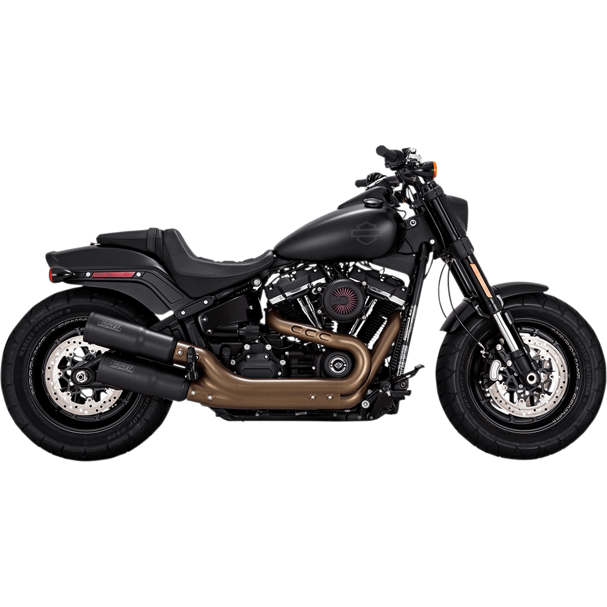 VANCE & HINES Black Hi-Output Mufflers 46547