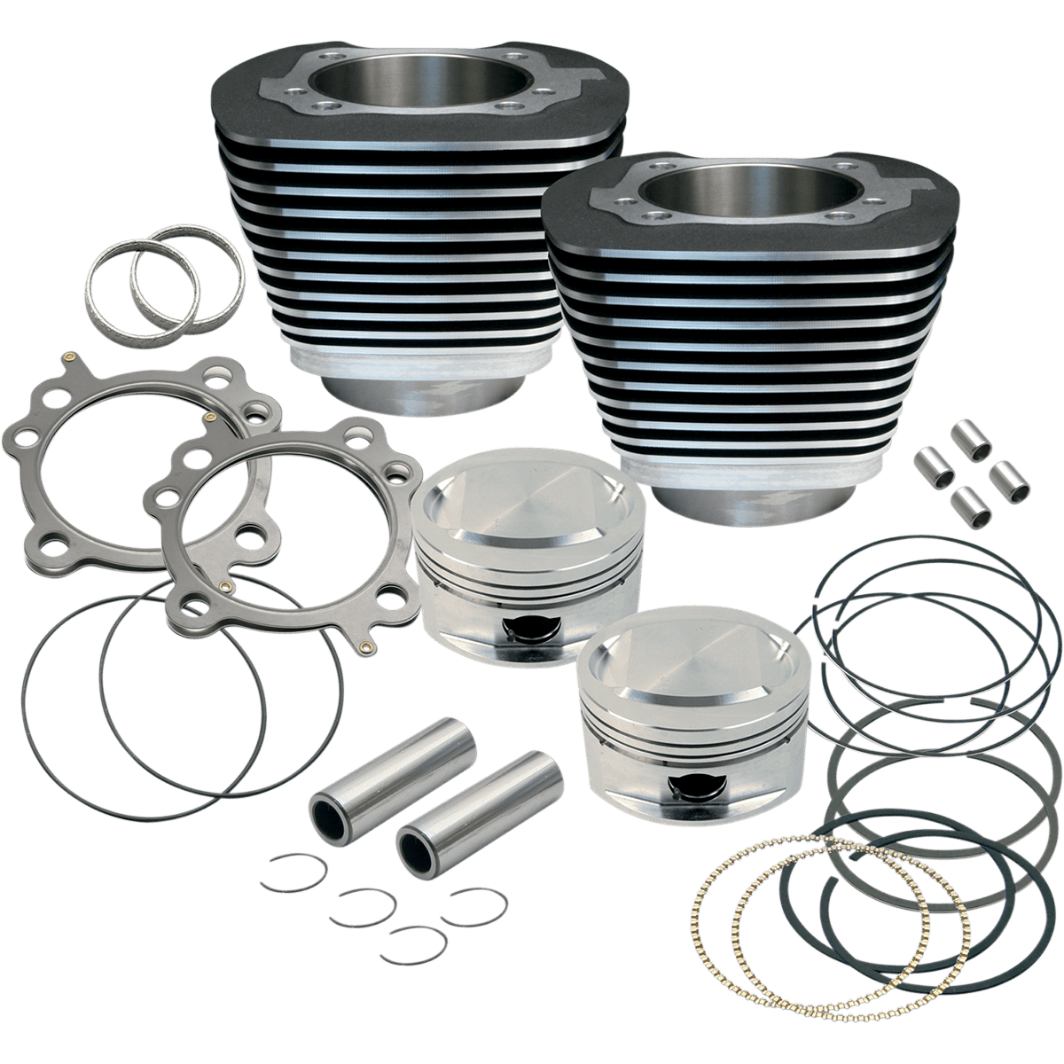 S&S CYCLE 95" Big Bore Cylinder Kit Twin Cam Black