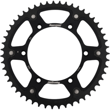 SUPERSPROX Stealth Rear Sprocket 51 Tooth Black Yamaha RST24551BLK