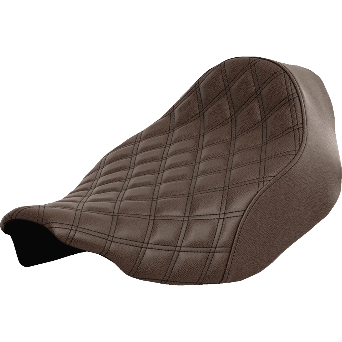 SADDLEMEN Renegade Solo Seat Lattice Stitched Brown FLT/FLH '23-'24 82307002BLS