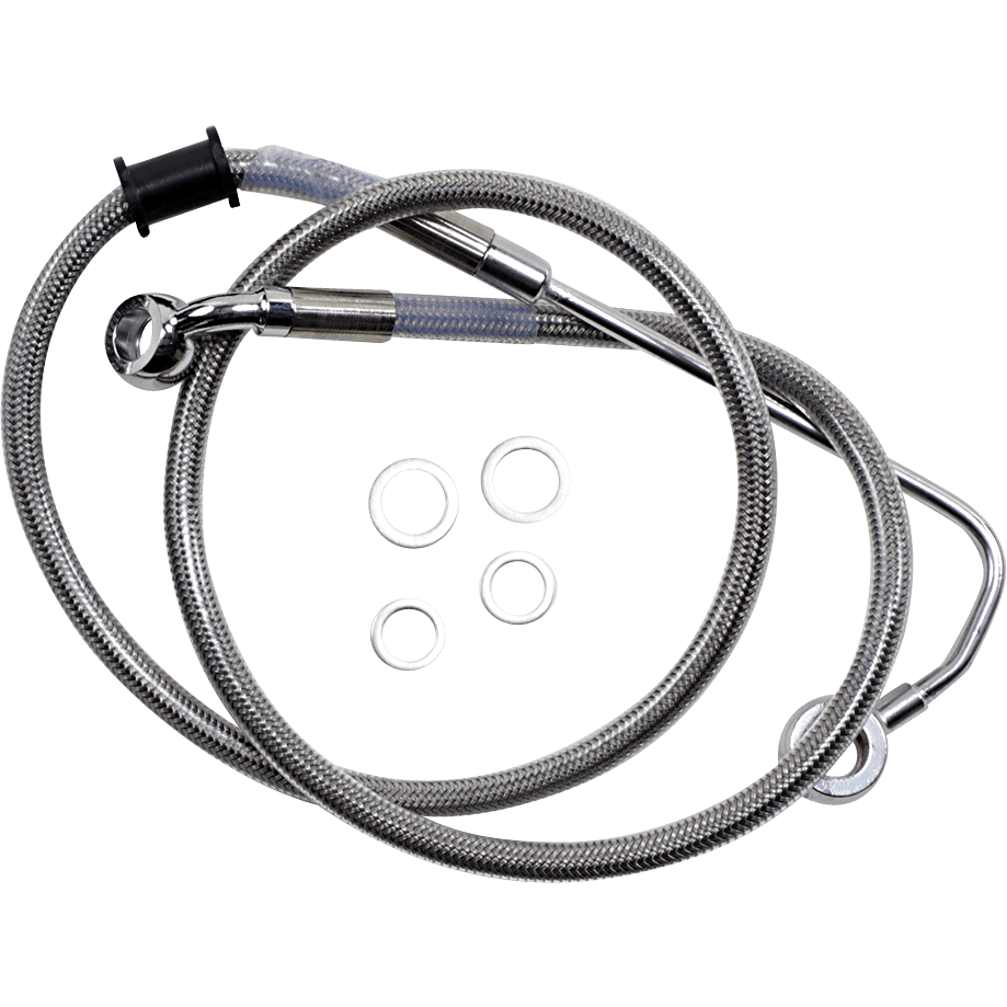 DRAG SPECIALTIES Brake Line +4" Stainless Steel '15-'17 Softail