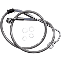 DRAG SPECIALTIES Brake Line +4" Stainless Steel '15-'17 Softail