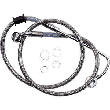 DRAG SPECIALTIES Brake Line +4" Stainless Steel '15-'17 Softail