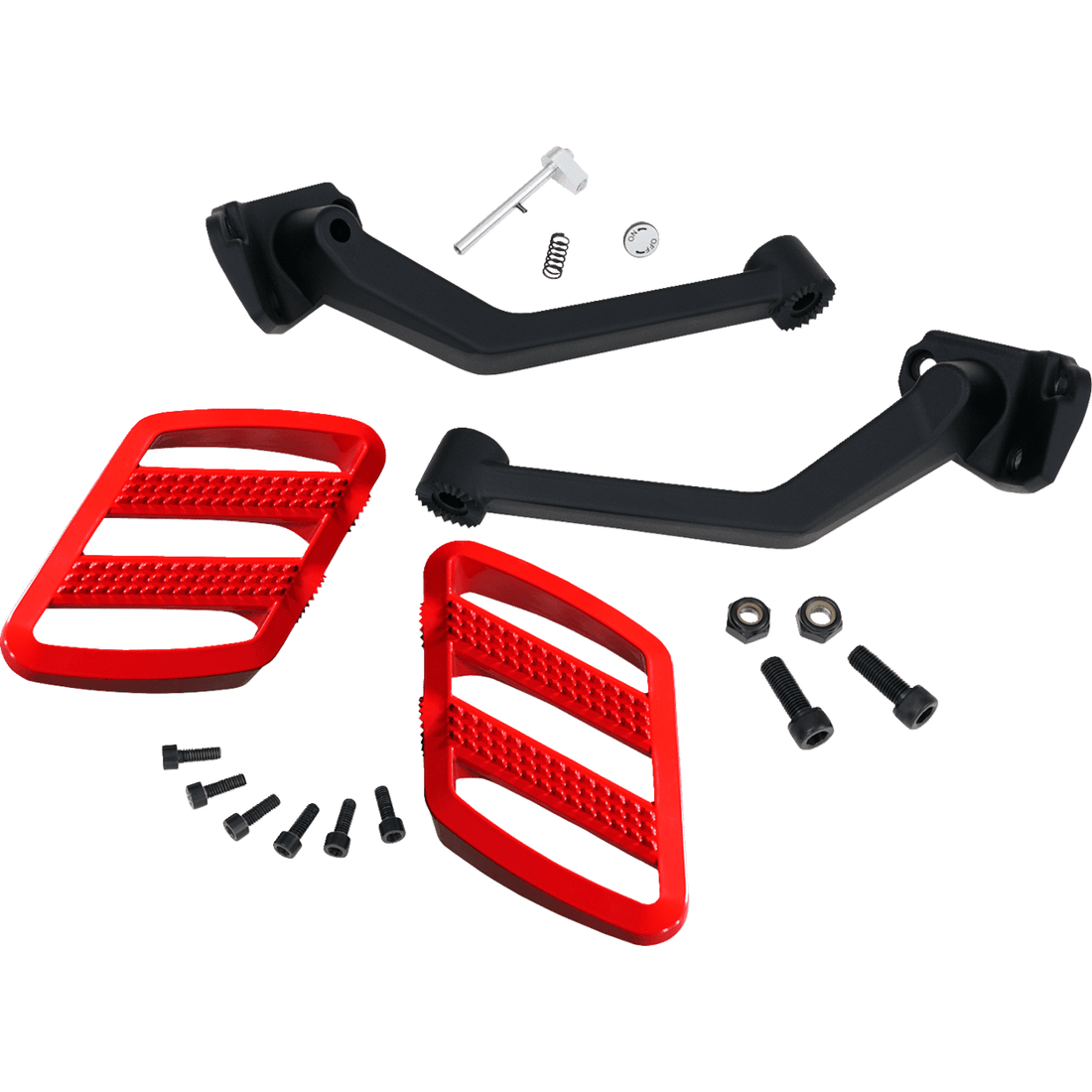 SHOW CHROME Combat Boards Passenger Red Ryker '19-'24 41428RD