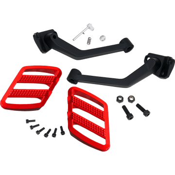 SHOW CHROME Combat Boards Passenger Red Ryker '19-'24 41428RD