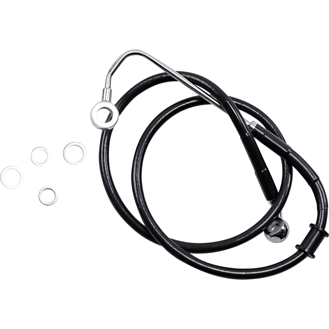 DRAG SPECIALTIES Brake Line +4" Black '15-'17 Softail