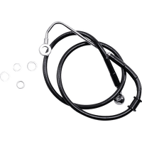 DRAG SPECIALTIES Brake Line +4" Black '15-'17 Softail