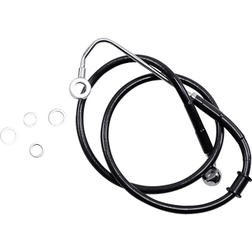 DRAG SPECIALTIES Brake Line +4" Black '15-'17 Softail