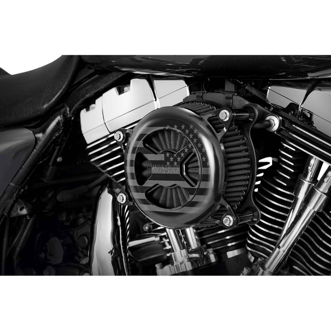 VANCE & HINES VO2 America Air Cleaner Black Twin Cam 42343FG