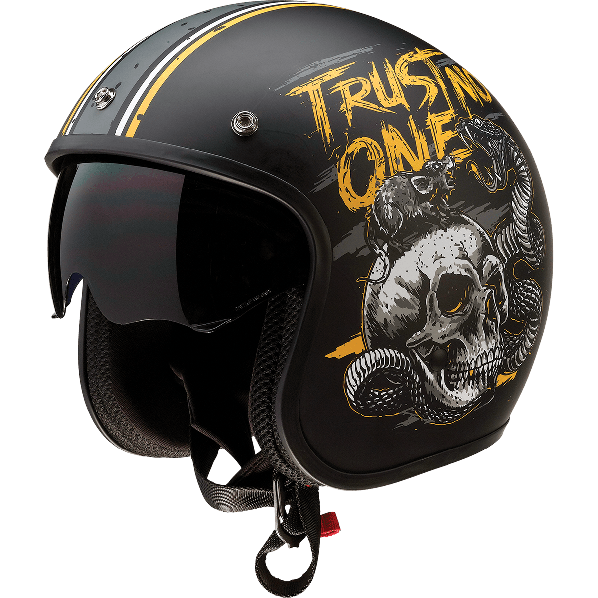 Z1R Saturn Helmet Trust No One Black/Yellow Medium