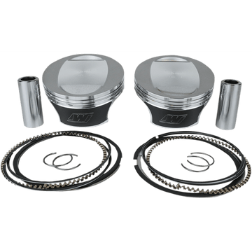 WISECO Tracker™ Series Piston Kit 3.937"- 96 Cubic Inch Bored to 106 Cubic Inch Twin Cam