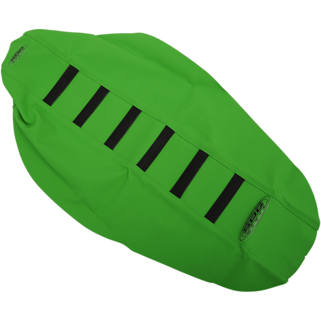 SDG 6-Ribbed Seat Cover Black Ribs/Green Top/Green Sides