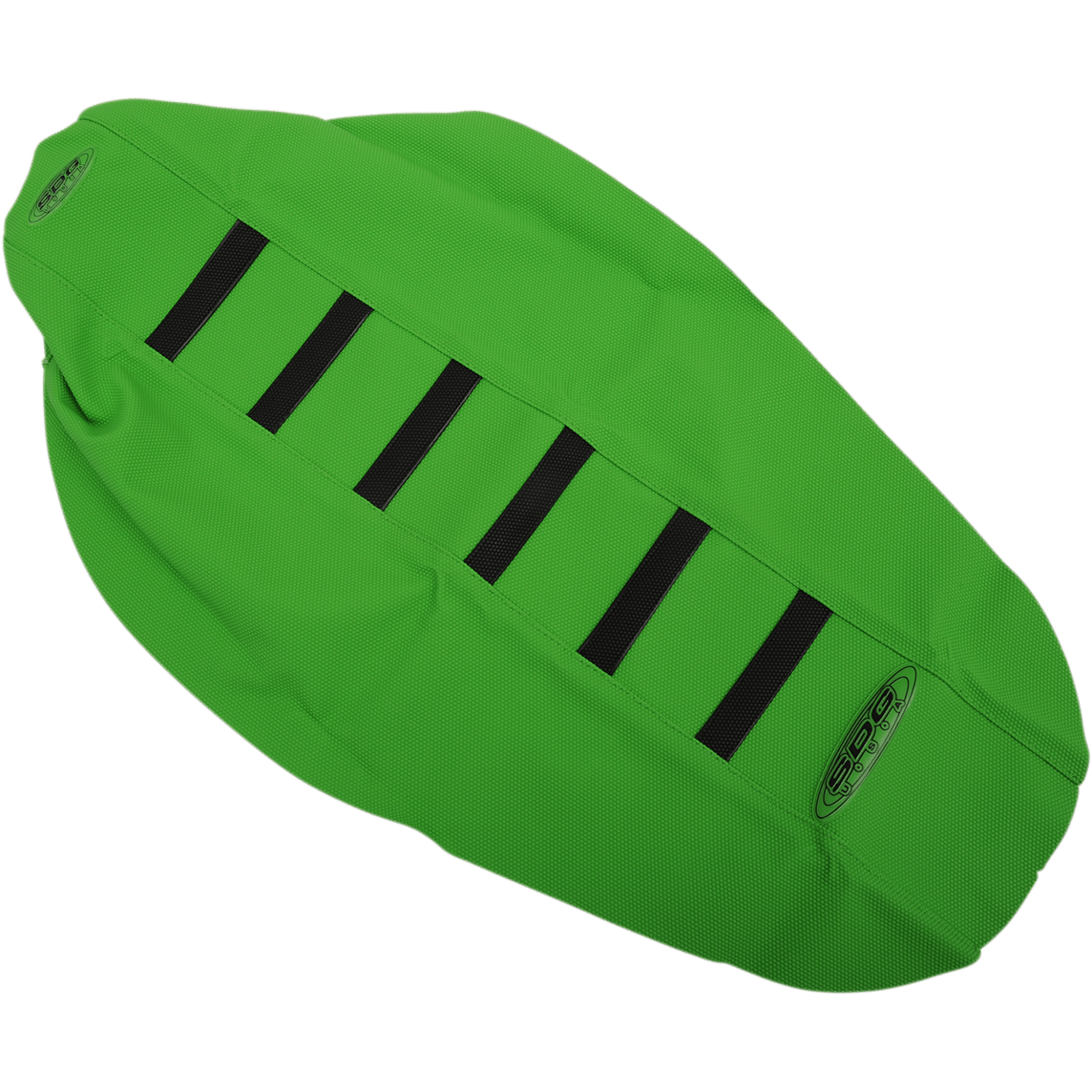 SDG 6-Ribbed Seat Cover Black Ribs/Green Top/Green Sides