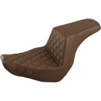 SADDLEMEN Step-Up Seat Front Lattice Stitch Brown 81829172BR