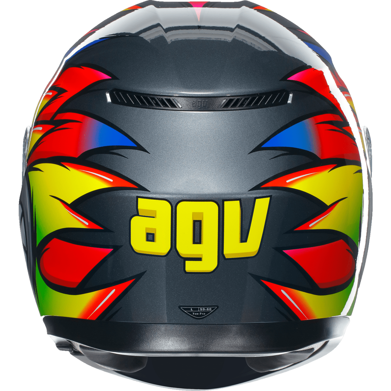 AGV K3 Helmet Birdy 2.0 Gray/Yellow/Red XL 2118381004012XL