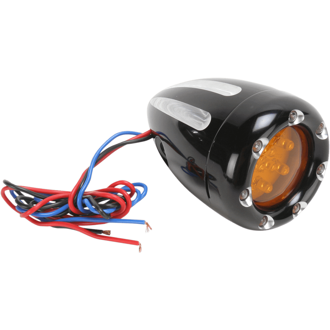 ARLEN NESS LED Deep Cut Signals Black/Amber White Ring 12765