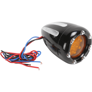 ARLEN NESS LED Deep Cut Signals Black/Amber White Ring 12765