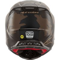 ALPINESTARS Supertech M10 Helmet Squad MIPS® Dark Brown/Gold Small