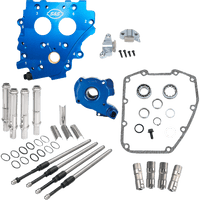 S&S CYCLE Cam Chest Kit without Cams Chain Drive Oil Cooled Chrome Pushrods Twin Cam 3101271