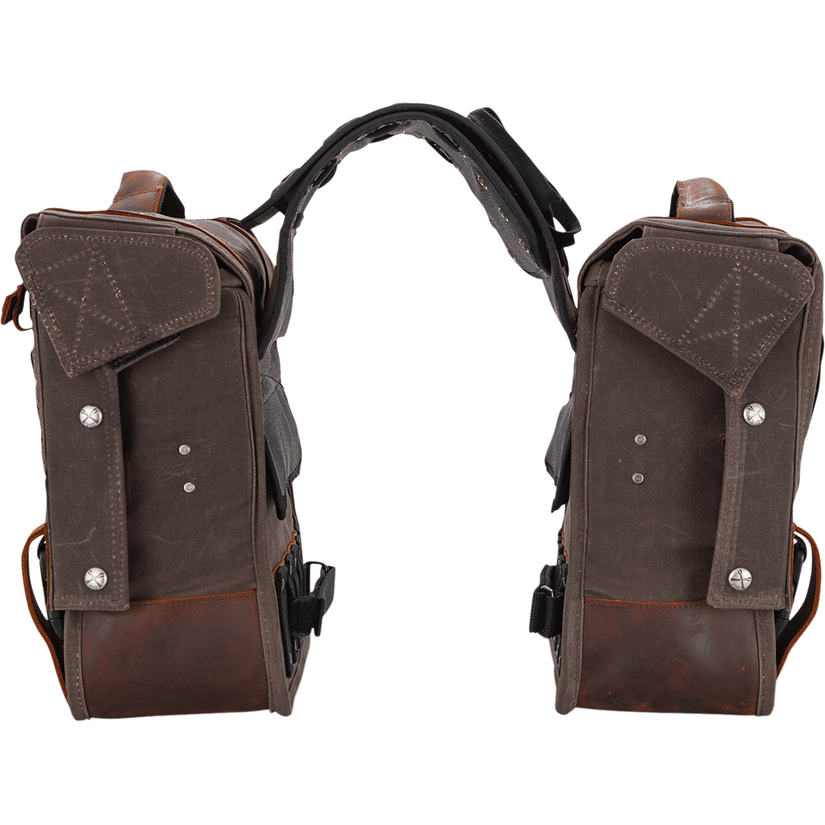 BURLY BRAND Throw-Over Saddlebag Dark Oak B151002D