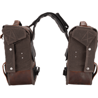 BURLY BRAND Throw-Over Saddlebag Dark Oak B151002D