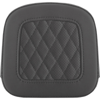 SADDLEMEN Sissy Bar Pad Lattice Stitched Black FL '97-'23 0407SM