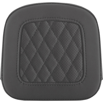 SADDLEMEN Sissy Bar Pad Lattice Stitched Black FL '97-'23 0407SM