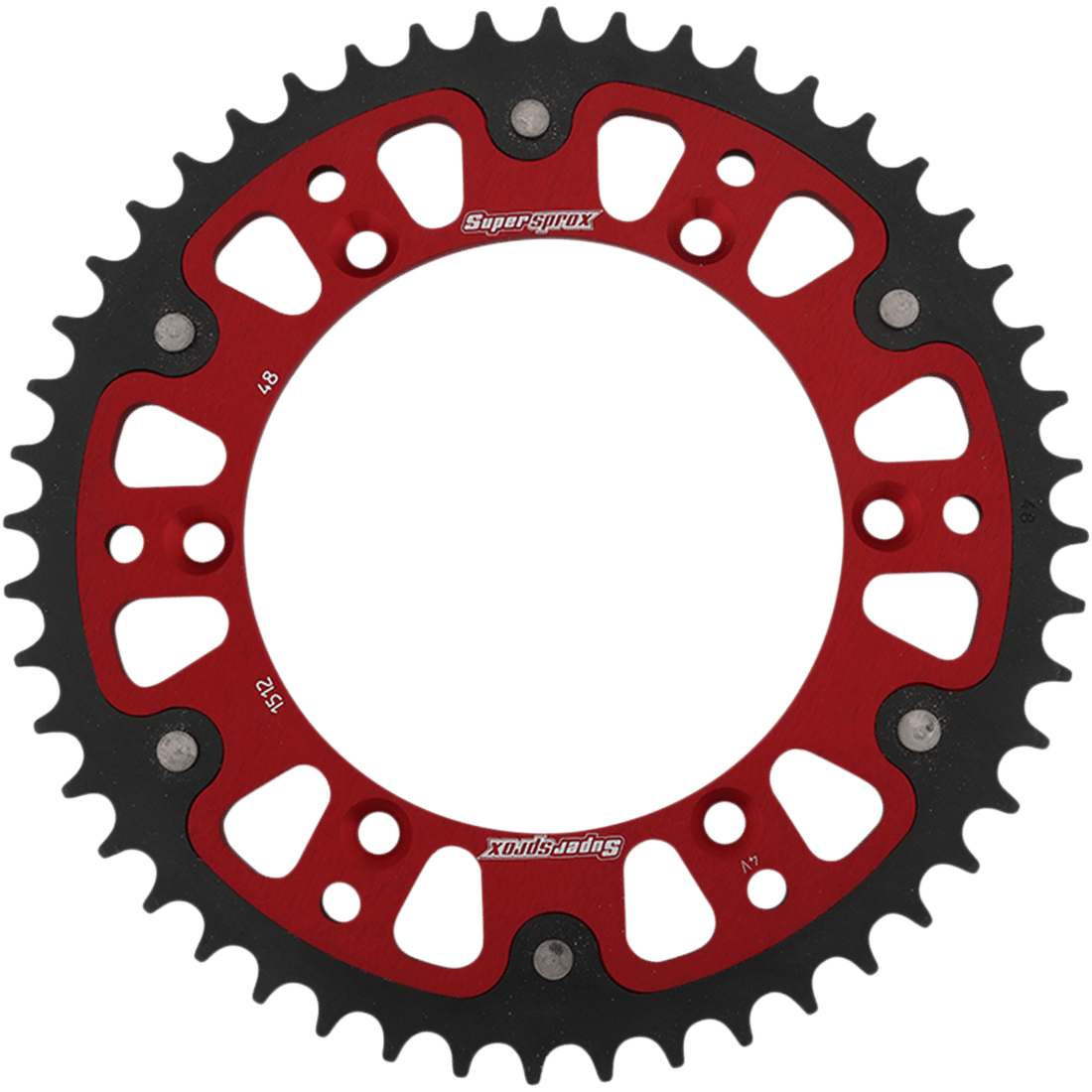 SUPERSPROX Stealth Rear Sprocket 48 Tooth Red Beta/Husqvarna/Sherco/Suzuki RST151248RED