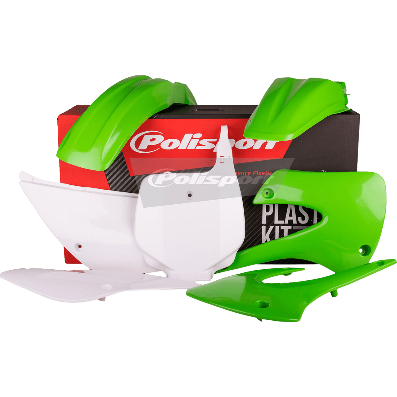 POLISPORT Body Kit Complete '11 '12 OEM Green/White KX 85 90462