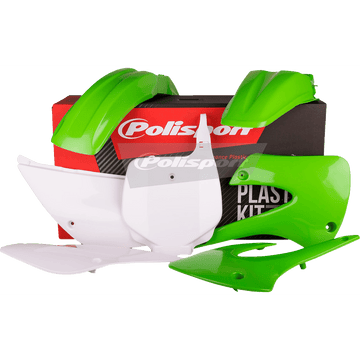 POLISPORT Body Kit Complete '11 '12 OEM Green/White KX 85 90462