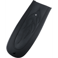 DRAG SPECIALTIES Fender Skin Flame Stitched Automotive-Grade Vinyl Center