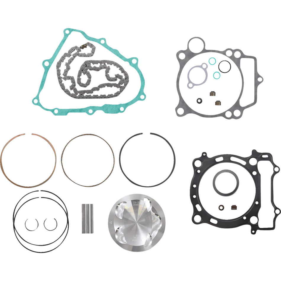 VERTEX Top End Piston Kit YFZ450/LE/SE/V Bill Balance Edition 94.96 mm VTKTC22984B