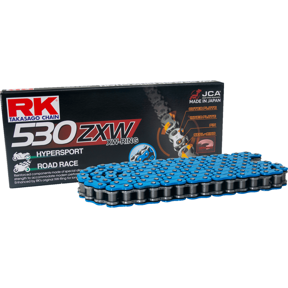 RK 530 ZXW Drive Chain 120 Links Blue BB530ZXW120