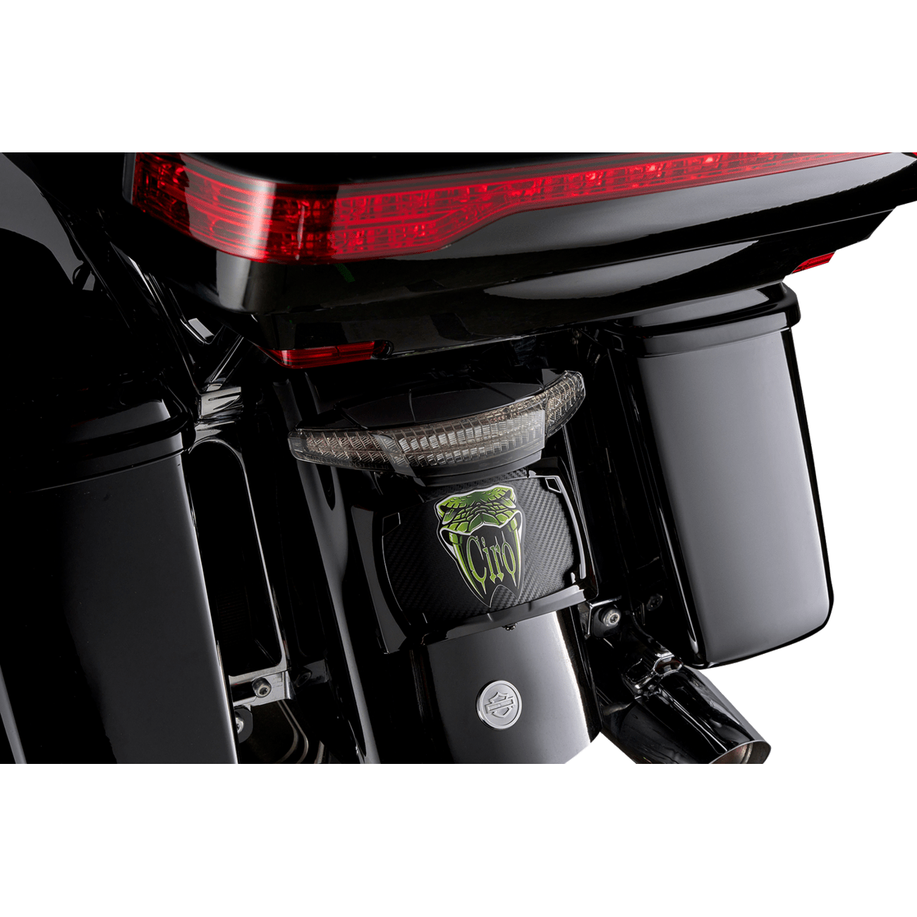 CIRO Taillight/License Plate Mount Smoke Lens Black