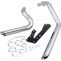 VANCE & HINES Shortshots Staggered Exhaust System Chrome 17219