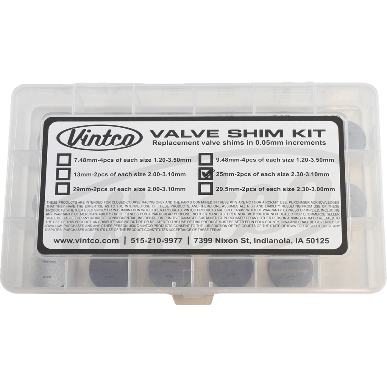 VINTCO Vintage Shim Kit 25SHIMKIT