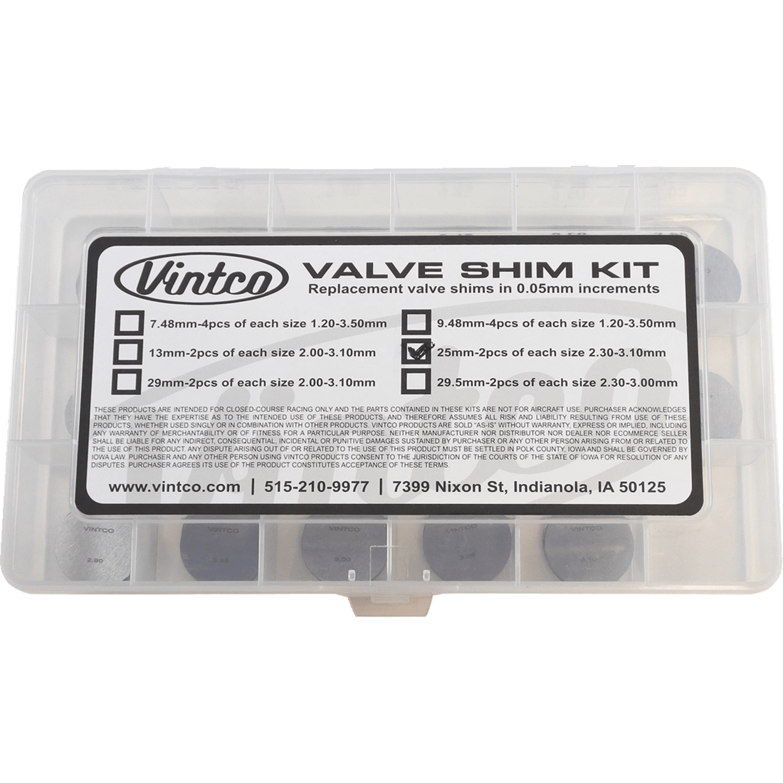 VINTCO Vintage Shim Kit 25SHIMKIT