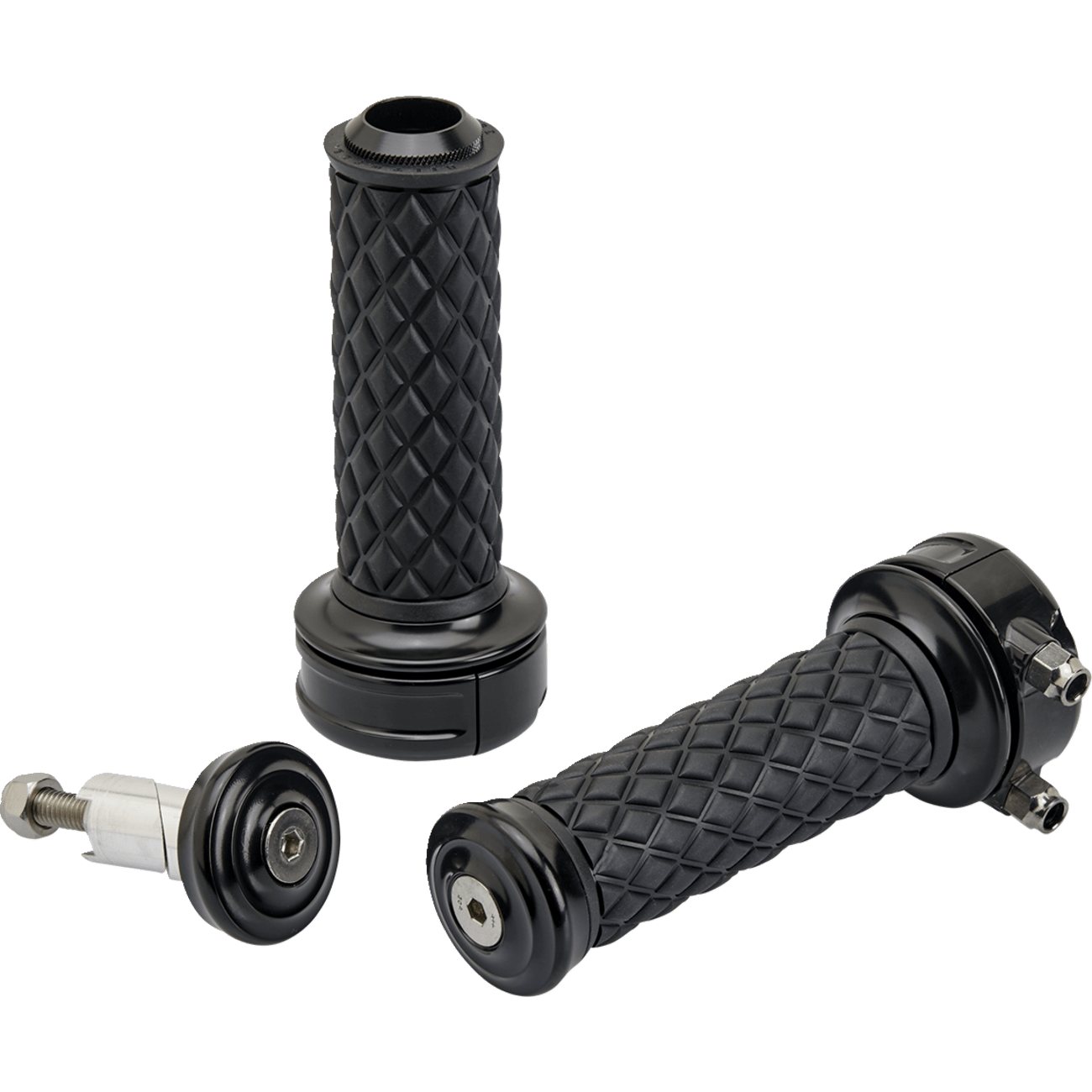 BILTWELL Grips Alumicore Custom Black 660620101