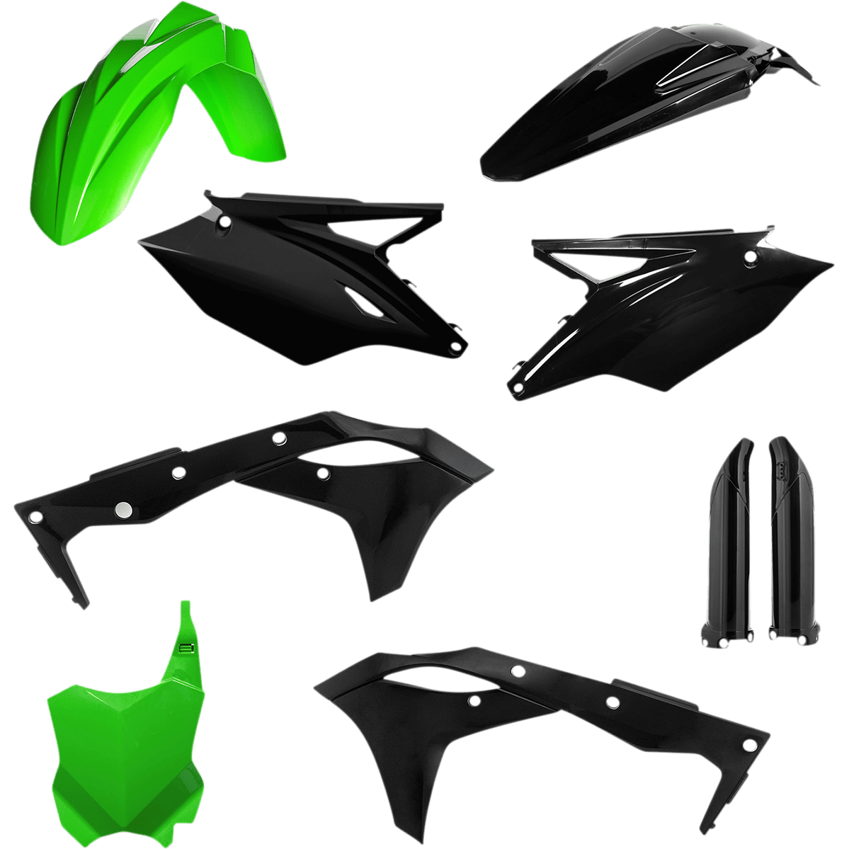 ACERBIS Full Replacement Body Kit Green/Black 2685821089