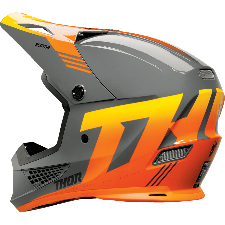 THOR Sector 2 Helmet Carve Charcoal/Orange XS