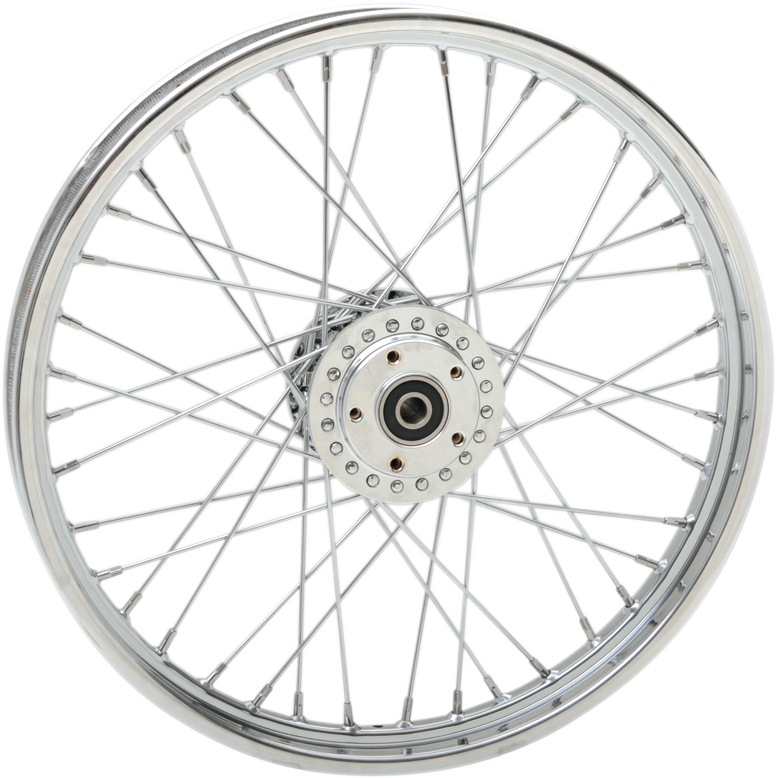 DRAG SPECIALTIES Wheel Laced 40 Spoke Front Chrome 21x2.15